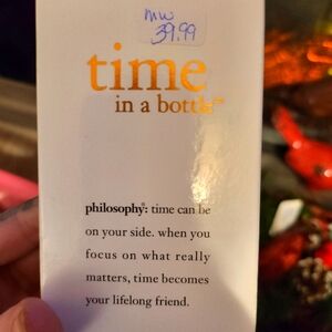 Philosophy time in a bottle